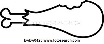 350x150 Turkey Leg Clipart Free