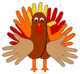 264x243 Turkey Clipart Hand Art