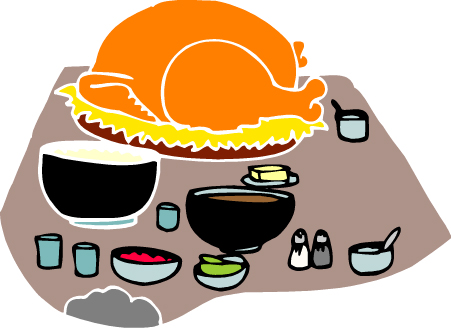 451x328 Turkey Dinner Clipart Free Images 5