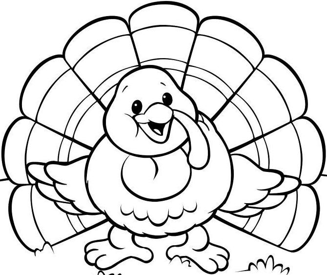 670x563 Hand Turkey Drawing Templates Happy Thanksgiving