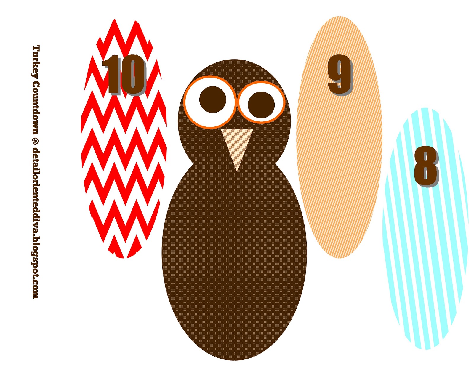 1600x1236 Turkey Feather Countdown Craft