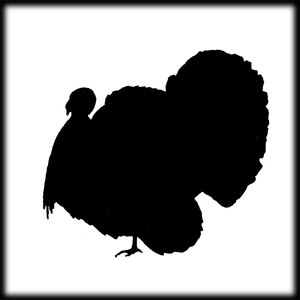 600x600 Turkey Silhouette Clip Art