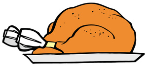 300x135 Cooked Turkey Cooked Chicken Clipart Black And White Turkey 2