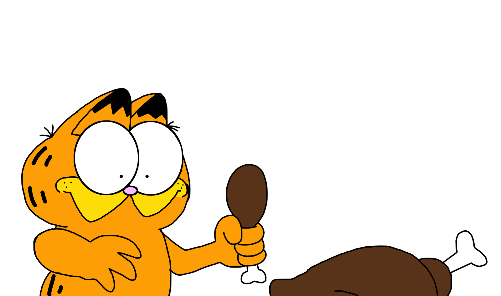 1600x947 Garfield Picks A Leg Of Roasted Turkey By Marcospower1996