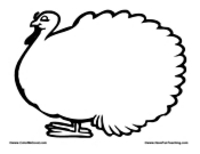 200x154 Turkey Head Outline Clip Art