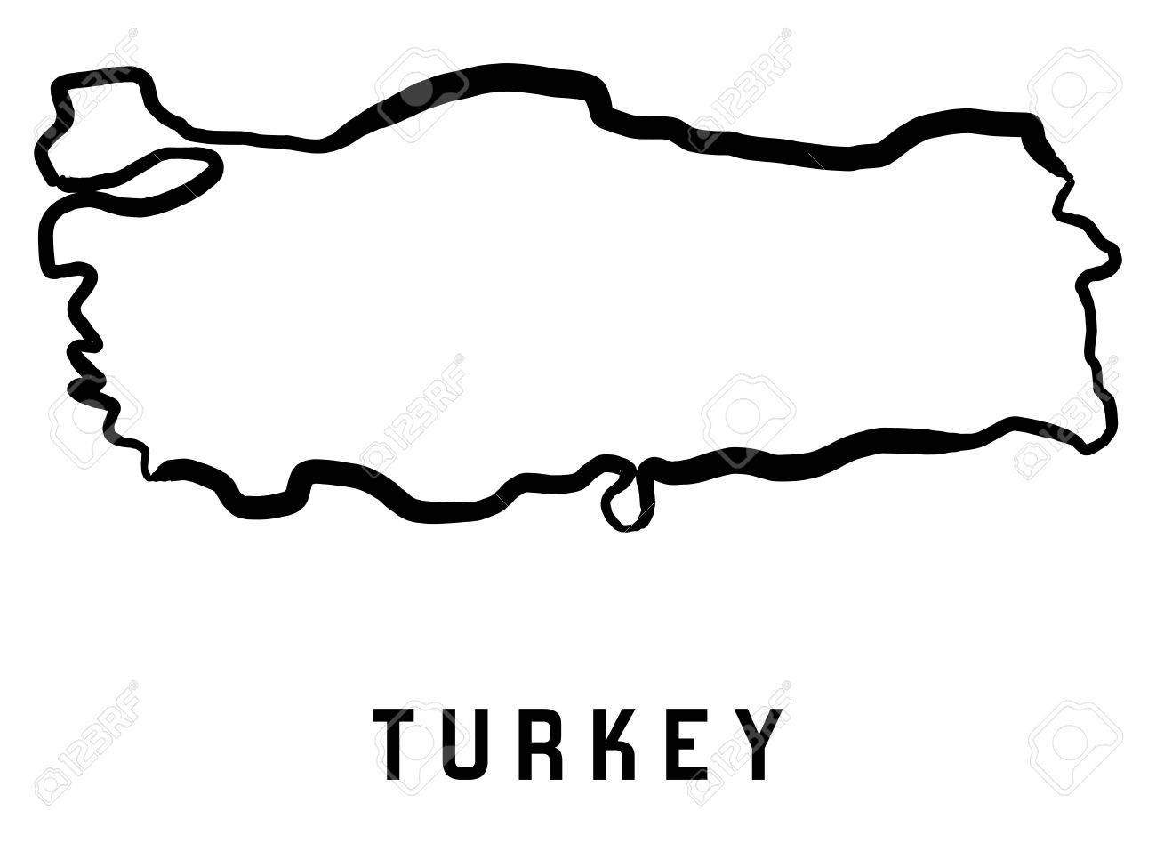 1300x975 Turkey Map Outline