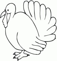 236x250 Turkey Pattern. Use The Printable Outline For Crafts, Creating