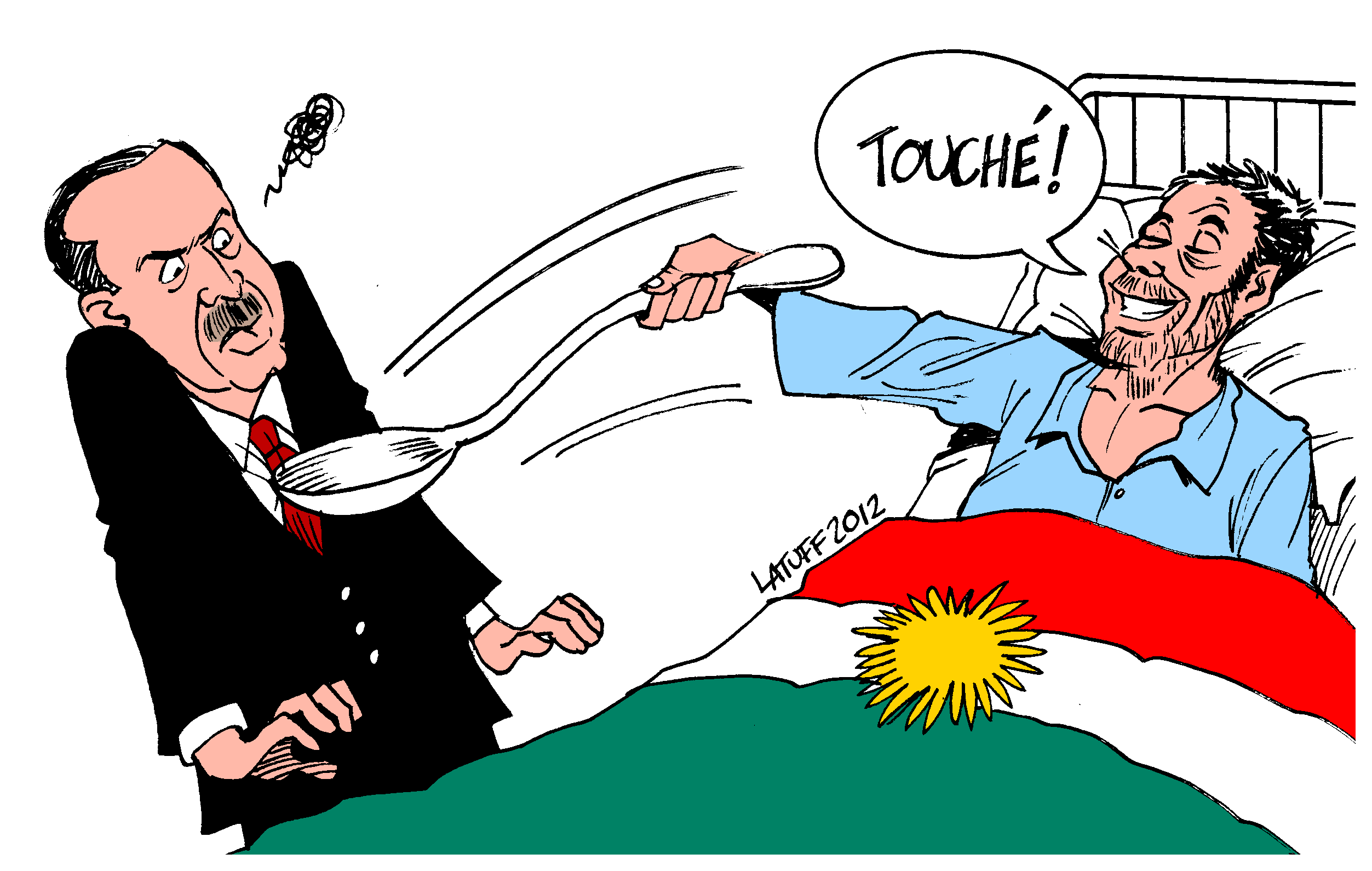 2505x1590 Cartoon Victory Of The Kurdish Hunger Strikers