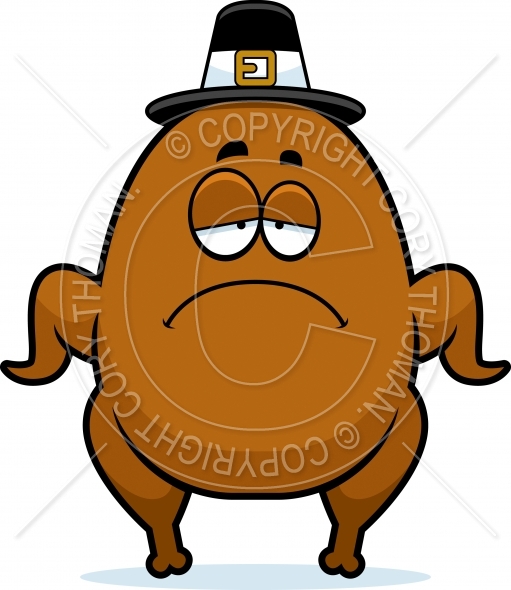511x590 Sad Cartoon Turkey Pilgrim Vector And Royalty Free License
