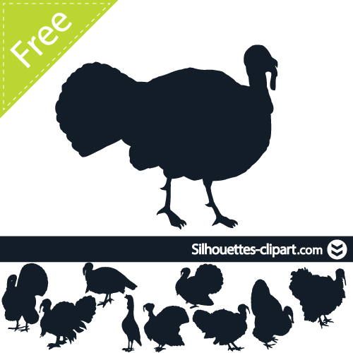 500x500 Turkey Silhouette Clip Art Free 101 Clip Art