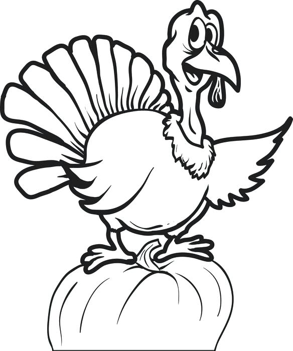 584x700 Coloring Page Wild Turkey Joomla
