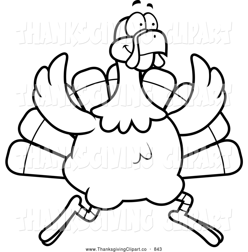 1024x1044 Turkey Running Clipart Black And White