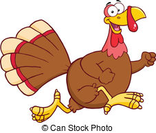 227x194 Jogging Turkey Clipart