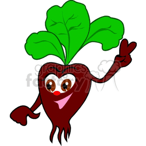300x300 Royalty Free Cartoon Turnip 141266 Vector Clip Art Image