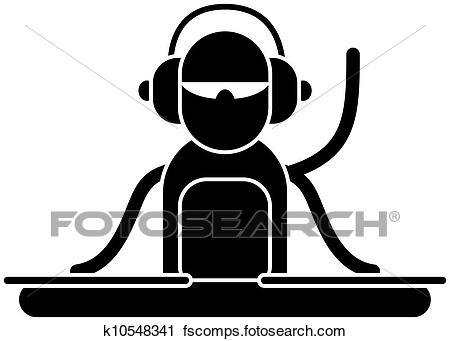 450x341 Clipart Of Dj Logo K10548341