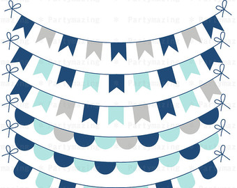 340x270 Bunting Clip Art Set Etsy