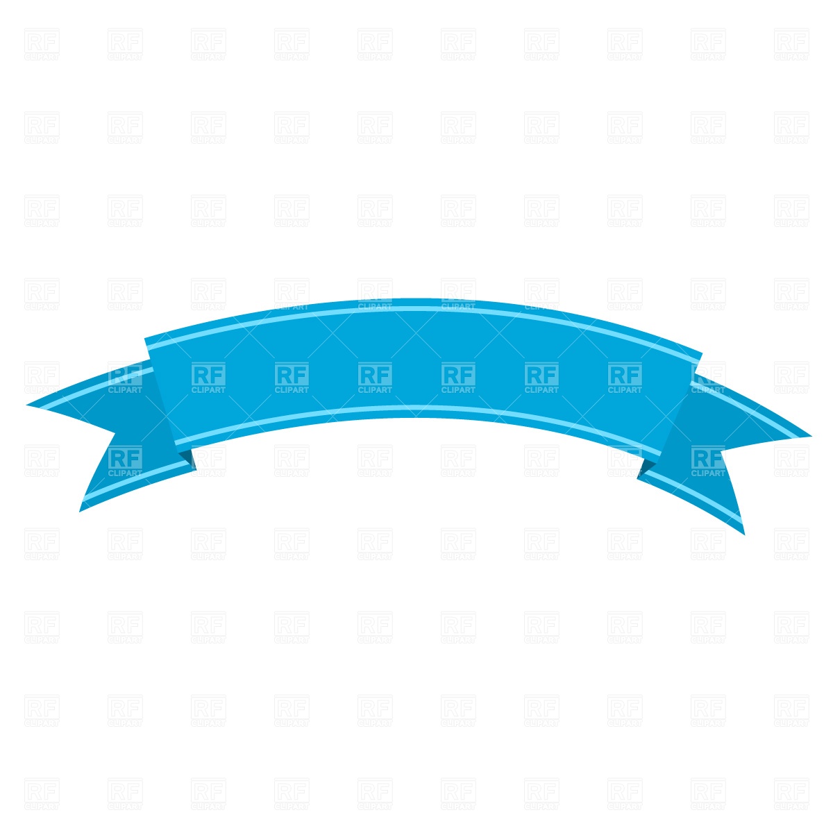 1200x1200 Curved Ribbon Free Vector Clip Art Image