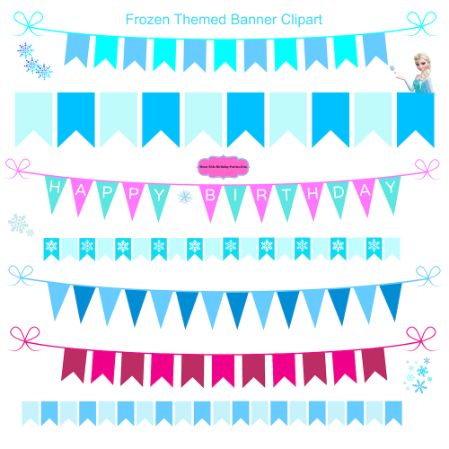 500x500 Frozen Clipart Banner