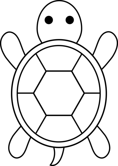 394x550 Turtle Clip Art Black And White Free Clipart Images 5