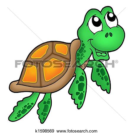 450x453 Sea Turtle Clipart Happy
