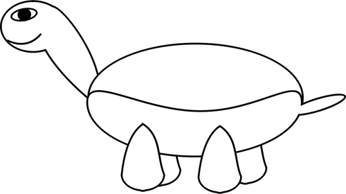 500x280 Outline Vector Image Of Small Turtle Public Domain Vectors