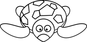 297x144 Turtle Outline Clip Art