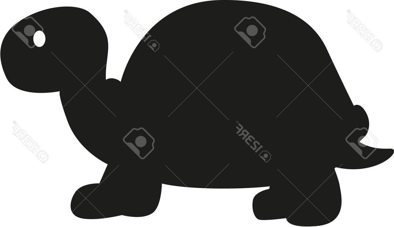 1300x751 Simple Turtle Silhouette Stock Vector