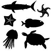 170x170 Turtle Silhouette Clip Art