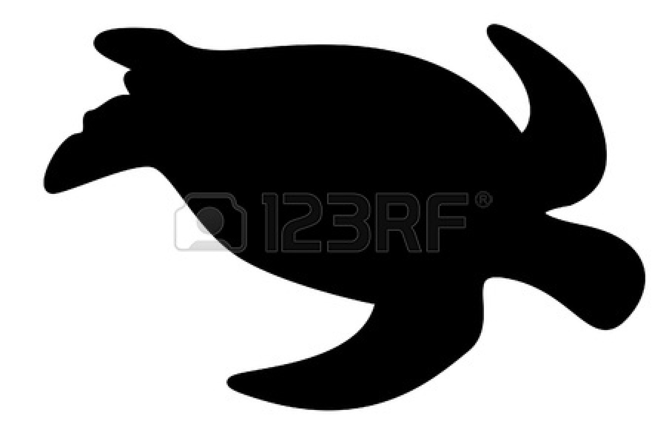 1350x900 Sea Turtle Silhouette Clip Art