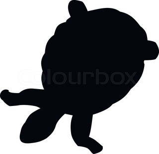 320x311 Set Of Turtle And Tortoise Silhouette, Vector Stock Vector
