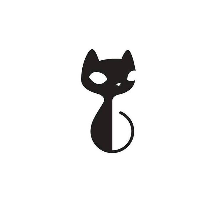 750x750 Black Cat Clipart Hungry Cat