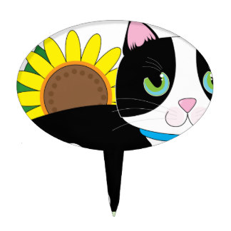 324x324 Tuxedo Cat Cake Toppers Zazzle
