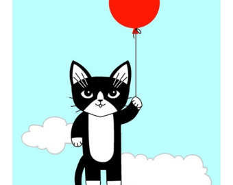 340x270 Twelve Tuxedo Cats 8 X 10 Art Print