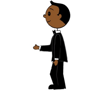 300x300 Cartoon Tuxedo Clipart
