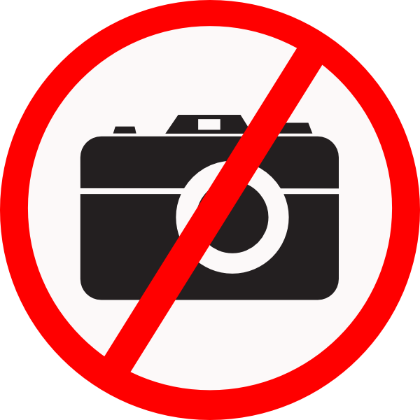 600x600 No Camera Allowed Clip Art