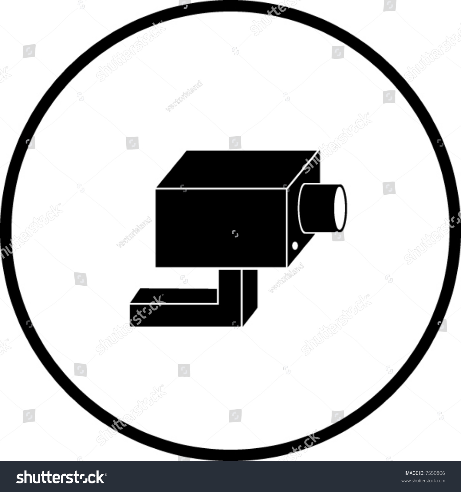 1500x1600 Security Systems Stock Vector Closed Circuit Television System