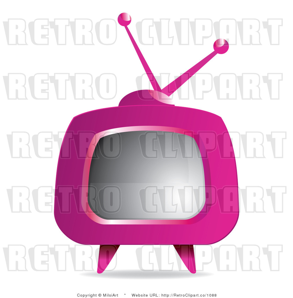 1024x1044 Tv Clipart Pink