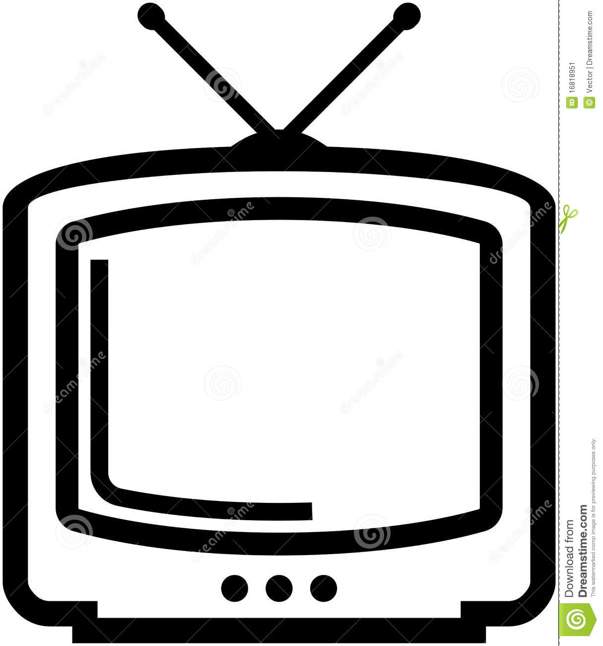 1215x1300 Tv Clipart Vector