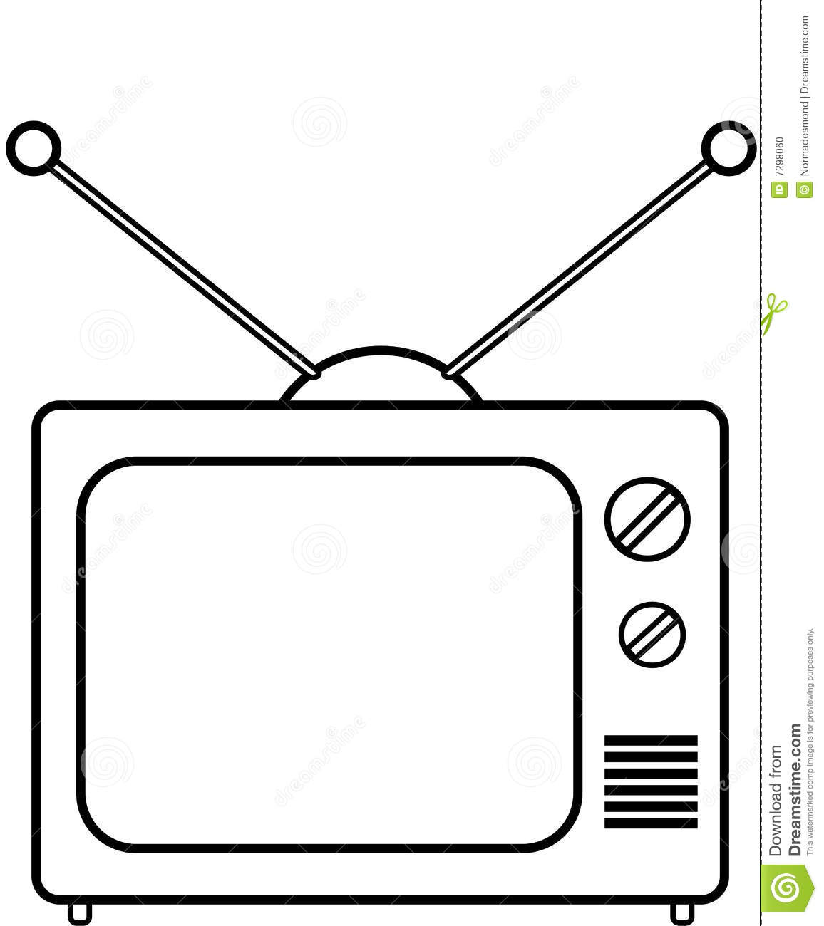 1156x1300 Tv Clipart Coloring Page