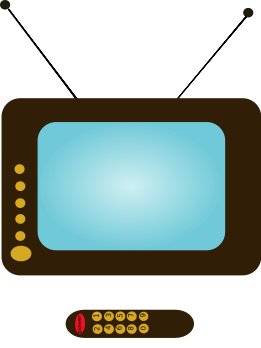 261x348 Free Tv And Remote Clipart