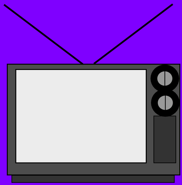 588x600 Old Tv Clip Art