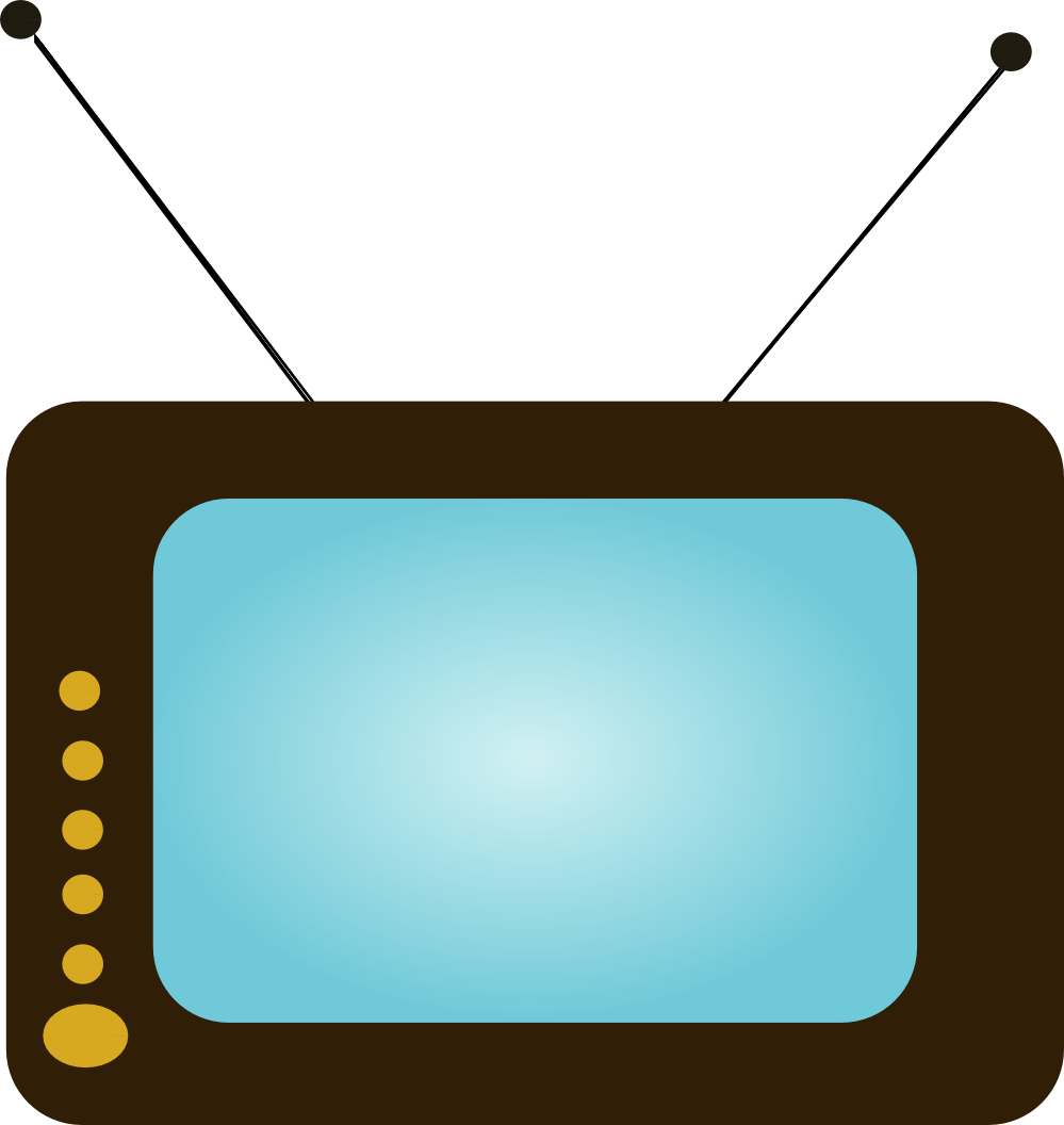 999x1056 Tv Television Clipart Free Images