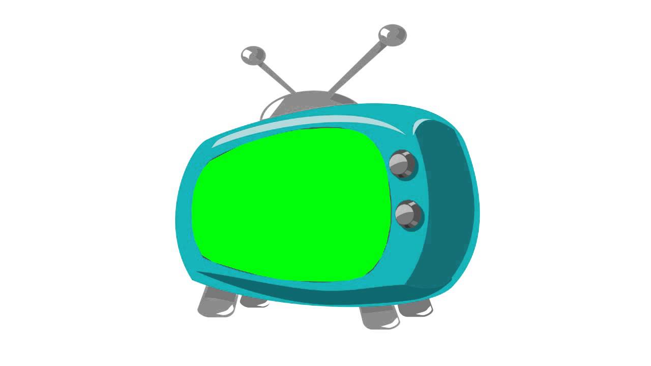 1280x720 Cartoon Tv In Green Screen