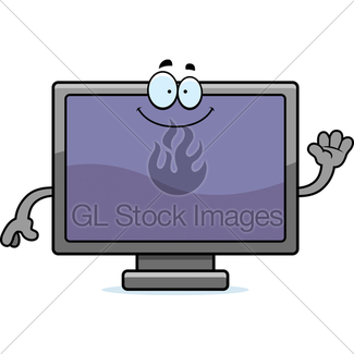 325x325 Cartoon Flat Screen Tv Idea Gl Stock Images