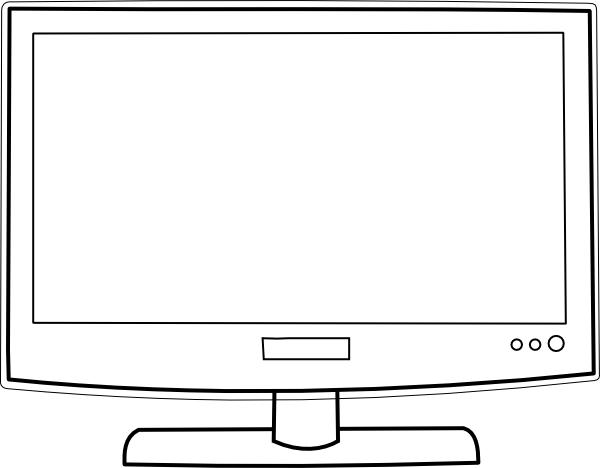 600x468 Tv Clipart Blank