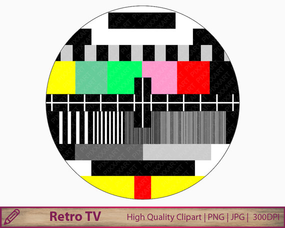 570x456 Tv Color Test Clipart, Television Clip Art, Digital Retro Tv