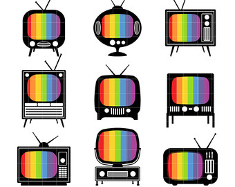 340x270 Television Clipart Etsy