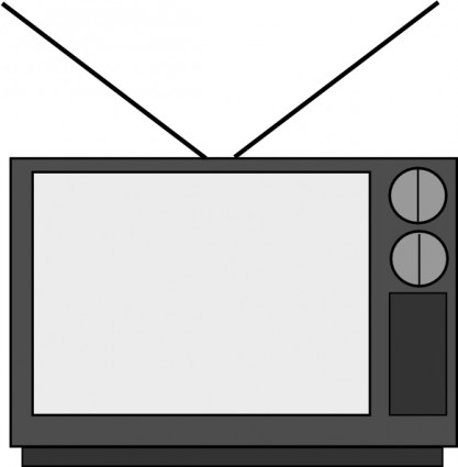 417x425 Tv Clipart Old Fashioned