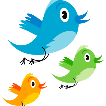 340x340 New Twitter Bird Logo Free Vector 123freevectors