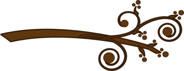 600x234 Twig Border Clip Art